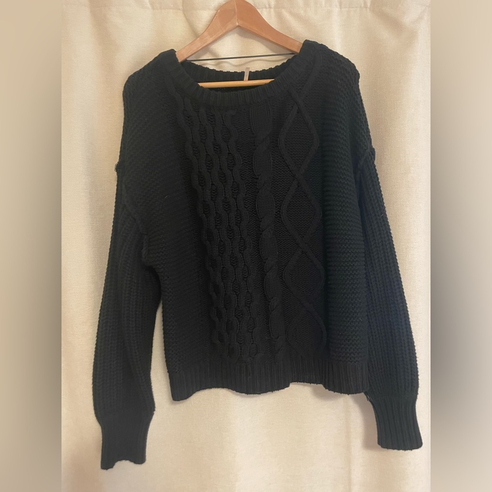 Free People Cable Knit Sweater